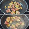 【ベーコンとキノコのピリ辛バター醤油パスタ】辛味がやみつき!の工程2