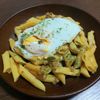 1336129の作ってみた!投稿(【カレー風味のミートペンネ 半熟卵のせ】フライパン1つで!)
