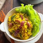 【かぼちゃとお豆のサラダ】ほっこり美味しい！