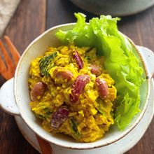 【かぼちゃとお豆のサラダ】ほっこり美味しい!