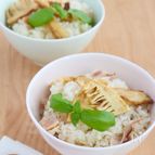 洋風たけのこごはん♪ベーコンとバジルの香り仕立て