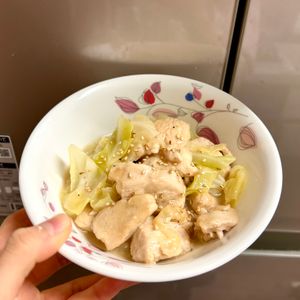 ケの作ってみた!投稿(【鶏キャベツうま塩とろみ炒め】食材2つ！早うまヘルシーおかず)
