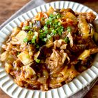 レンジでトロトロ！焼肉のたれで簡単♪【なす豚キムチ】