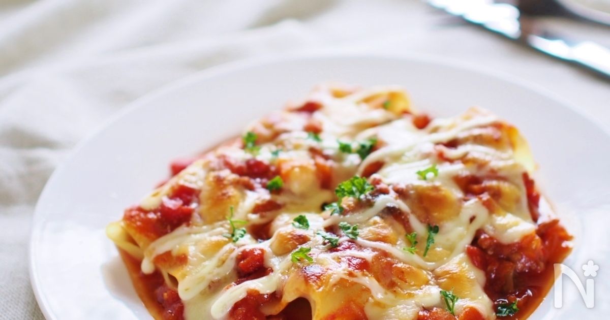 ソーセージと冬野菜のカネロニのレシピ