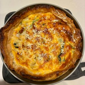 usaの作ってみた!投稿(カフェ風♪厚焼きキッシュ)