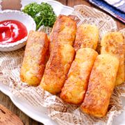 【スティックハッシュドポテト】揚げない♡簡単すぎ♡これハマる