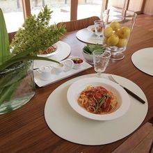 トマトとささげのパスタ 