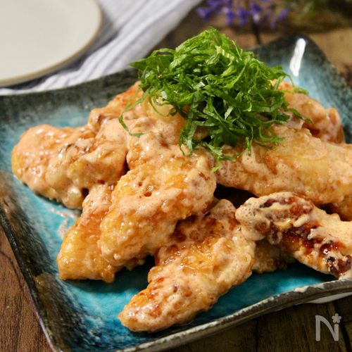 マヨ好き必見!鶏むねでつくる!明太マヨチキン