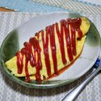 コクがある味「牛挽き肉としめじのオムレツ」