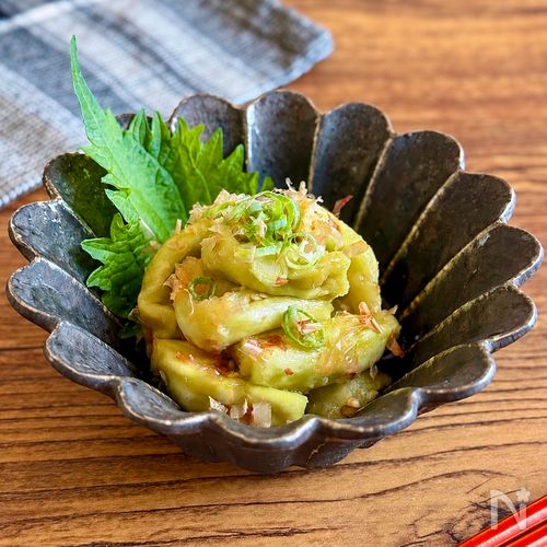 冷やしておいしい!レンジでとろっと【焼きなす風】