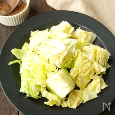 キャベツの甘味噌だれ