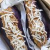 せいろで蒸すだけ♪さば味噌チーズのなすドッグの工程4