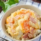 ダブル粉チーズがポイント♪香ばしベーコンの濃厚ポテサラ