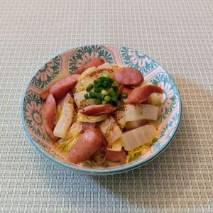 𝔂𝓾𝓶𝓲🍓の作ってみた!投稿(【白菜とウインナーのマヨポン炒め】こく旨さっぱり！)