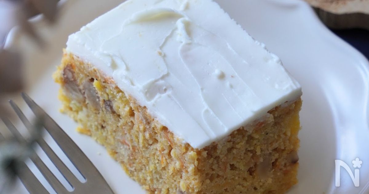 ふんわり爽やか【米粉キャロットケーキ】