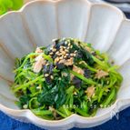 ササッと5分で完成♪驚く美味しさ！三つ葉の海苔ツナポン和え