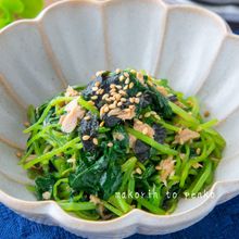 ササッと5分で完成♪驚く美味しさ！三つ葉の海苔ツナポン和え