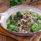 レンジで簡単！＊ブロッコリーと豚バラのとろみ煮＊