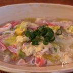 白菜としょうがたっぷりのぽかぽかスープ