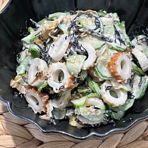 michuの作ってみた!投稿(きゅうりとひじきの梅マヨおかか和え│あと一品に簡単腸活おかず)