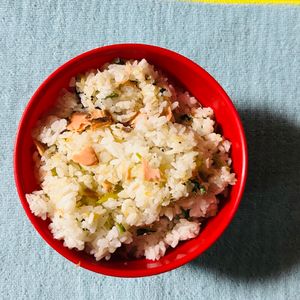 チョビの助の作ってみた!投稿(鮭のせ大根めし)