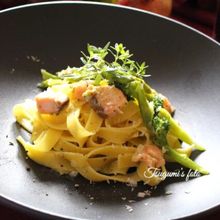 イタリア発!塩麹サーモンとブロッコリーのチーズクリームパスタ