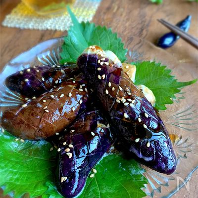 なす1本からすぐ作れます‼︎【レンチンとろなすコク旨蒸し】