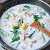 【ほうれん草のミルクスープ】冷凍野菜でﾊﾟﾊﾟｯと朝食に🩷の工程2