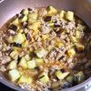 ニラたっぷりスタミナ麻婆茄子丼の工程3