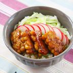 フライパン一つでテンペの照り焼き丼