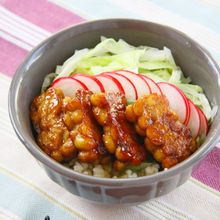 フライパン一つでテンペの照り焼き丼