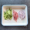 【彩り野菜の春雨サラダ】お野菜たっぷりシャキシャキ食感♪の工程1