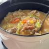【豚バラキャベツの味噌バターコーンスープ】反則級に旨い♡の工程4