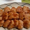 45hihiの作ってみた!投稿(コーン入り♪鷄つくねの甘酢照り焼き)