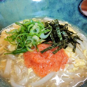 まゆのの作ってみた!投稿(【ふわたま明太とろみうどん】とろ旨！汁まで飲み干すおいしさ！)