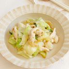 鶏むね肉とキャベツの柚子胡椒炒め