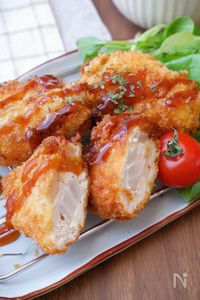 新玉ねぎあったらコレ!<新玉入りチキンカツ>サクとろ食感🤤