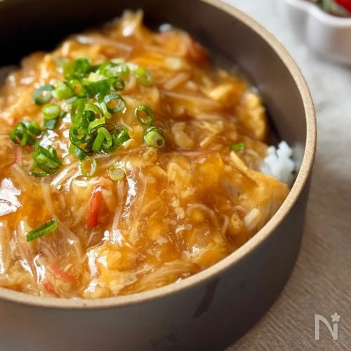 5分で完成！失敗しない【かに玉丼】