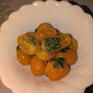 KUMIKOの作ってみた!投稿(1分副菜♡和えるだけ『大葉胡麻トマト』簡単めちゃうま♪)
