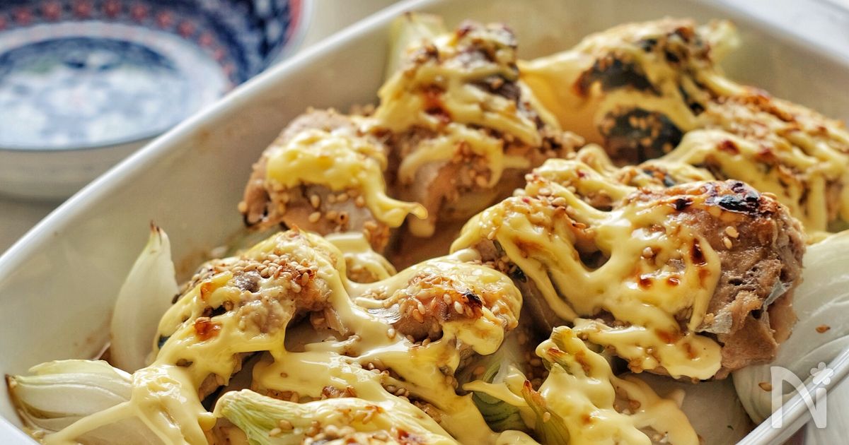 超簡単！＊新玉ねぎと鯖缶の和風マヨ焼き＊