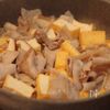 厚揚げと豚バラとほうれん草の旨だれ中華炒めの工程3