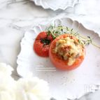トマトのサバみそチーズ焼き