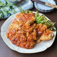 【鶏むね肉と焼き麩のガリバタチキン】節約/ガッツリ