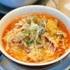 【チキンとキノコのトマトスープご飯】暑い日もこれならペロリ♪