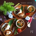 本日のお子様ランチ♡メイン・さんまと豚こま胡麻味噌炒め