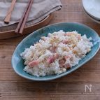 カリフラワーとベーコンの洋風炊き込みご飯