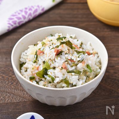 あっという間になくなっちゃう！【梅わかめごはん】
