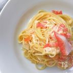 絶対喜ばれるレシピ！カニかまのフレッシュトマトクリームパスタ