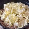 簡単、ヘルシー《ザク切りキャベツとひき肉のお好み焼き風炒め》の工程3