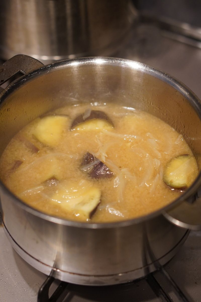 ごま油香る だしを味わう揚げなすのお味噌汁 レシピサイトnadia